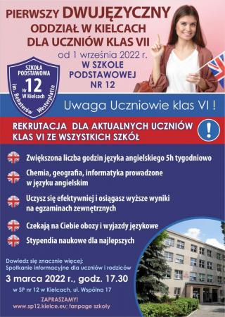 plakat klasa dwujezyczna