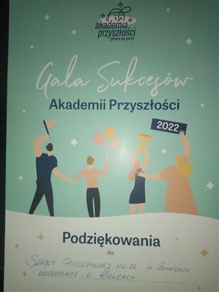 gala Przyszłości podziękowania