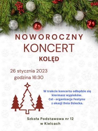 Plakat koncertu noworocznego