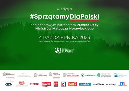 plakat akcji sprzątajmy dla Polski