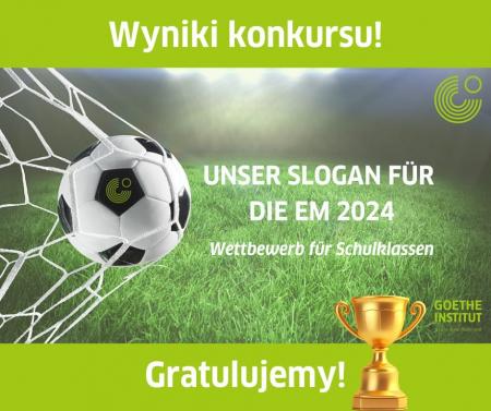 Plakat promujący konkurs w języku niemieckim