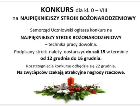 plakat promujący konkurs na stroik