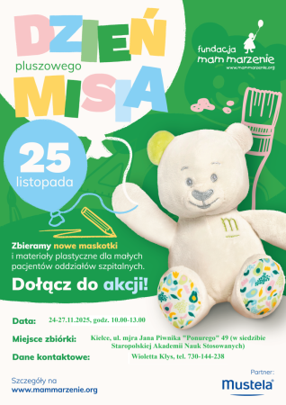 Plakat akcji dzień pluszowego misia