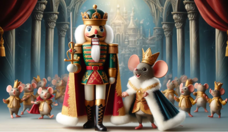 Rysunek dziadka do orzechów i myszy