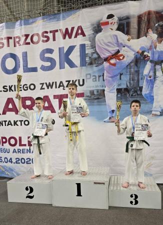 Zawodnicy na podium