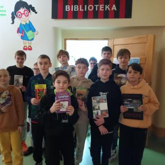 Uczestnicy akcji ferie z książką