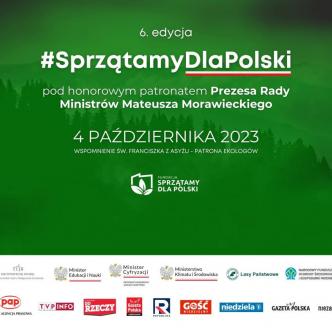 plakat akcji sprzątajmy dla Polski