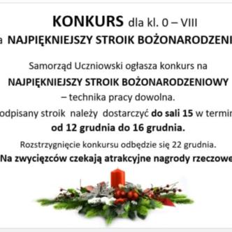 plakat promujący konkurs na stroik