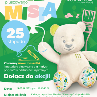 Plakat akcji dzień pluszowego misia