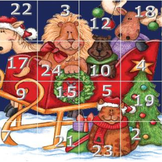 rysunek kalendarza adwentowego